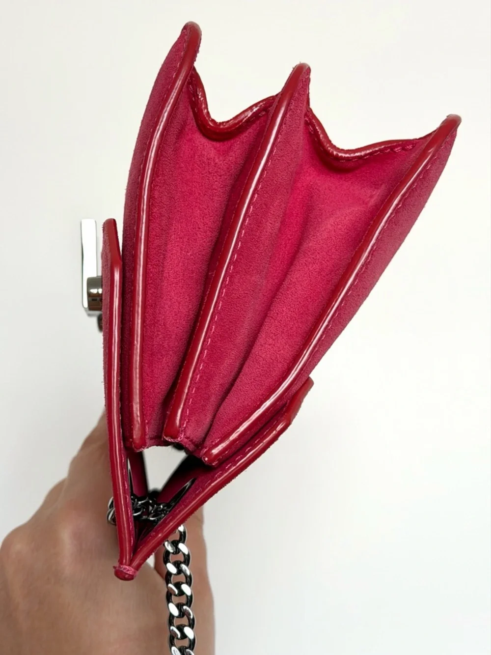 Jimmy Choo Suede Rebel Crossbody Bag Hot Pink